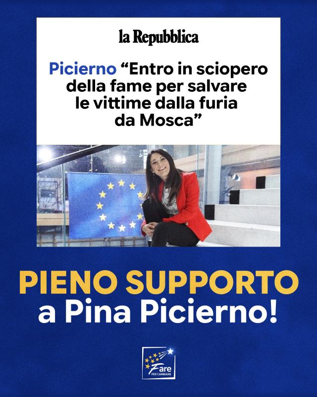 Pieno supporto allo sciopero della fame di Pina Picierno